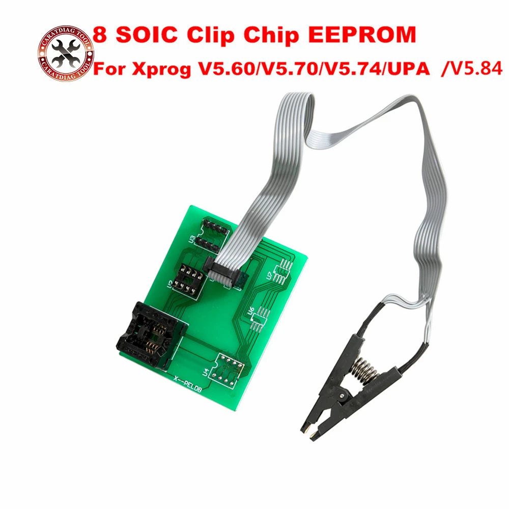 XPROG Eeprom board UPA USB v1.3 programmer upa usb adapter with soic 8 sop8 test clip for xprog V5.60/V5.70/V5.74/V5.84/UPA sensor for temperature gauge