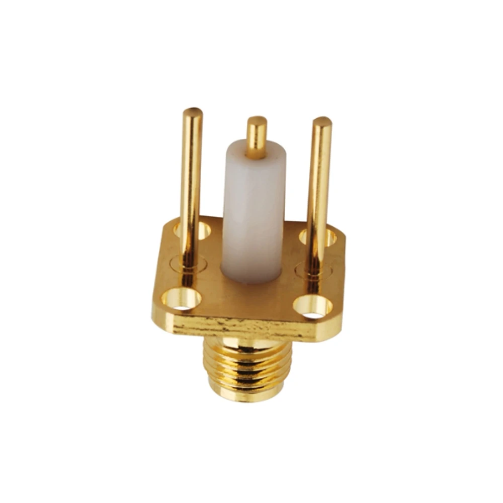 Eightwood SMA Jack женский радиочастотный коаксиальный разъем адаптер прямой 4 Отверстия