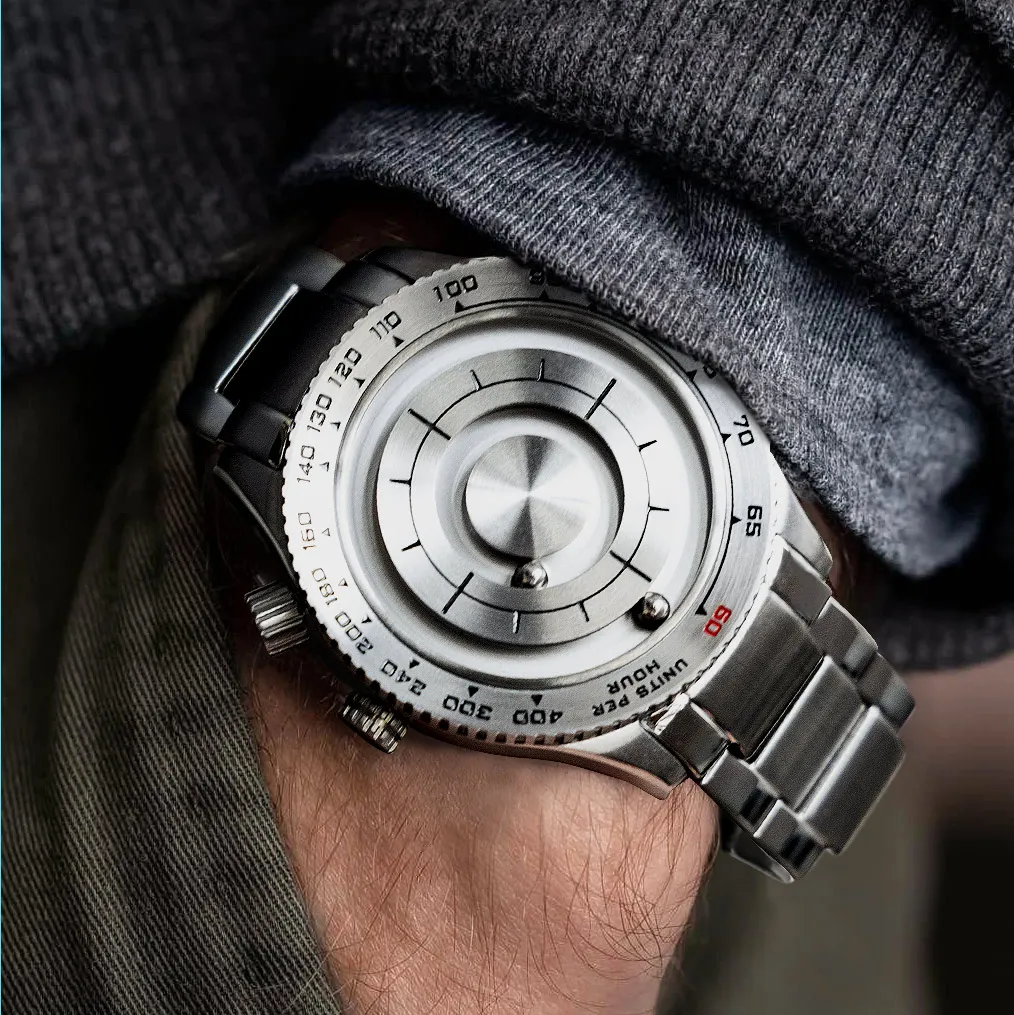 watch with magnetic ball