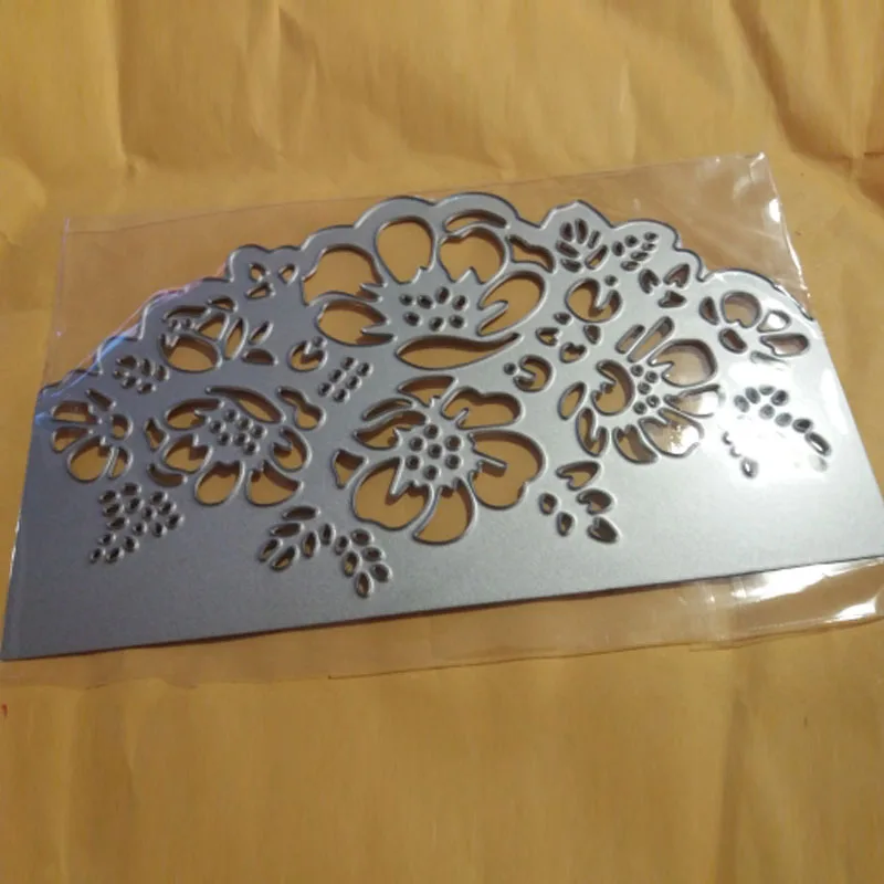 Цветок границы металлический Трафаретный вырубной штамп для Скрапбукинг и