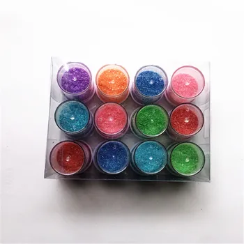 

Best quality Nail Glitter Flakes 3D Sequins Paillette Powder Charm Nail Art Decoration Manicure tools pw01