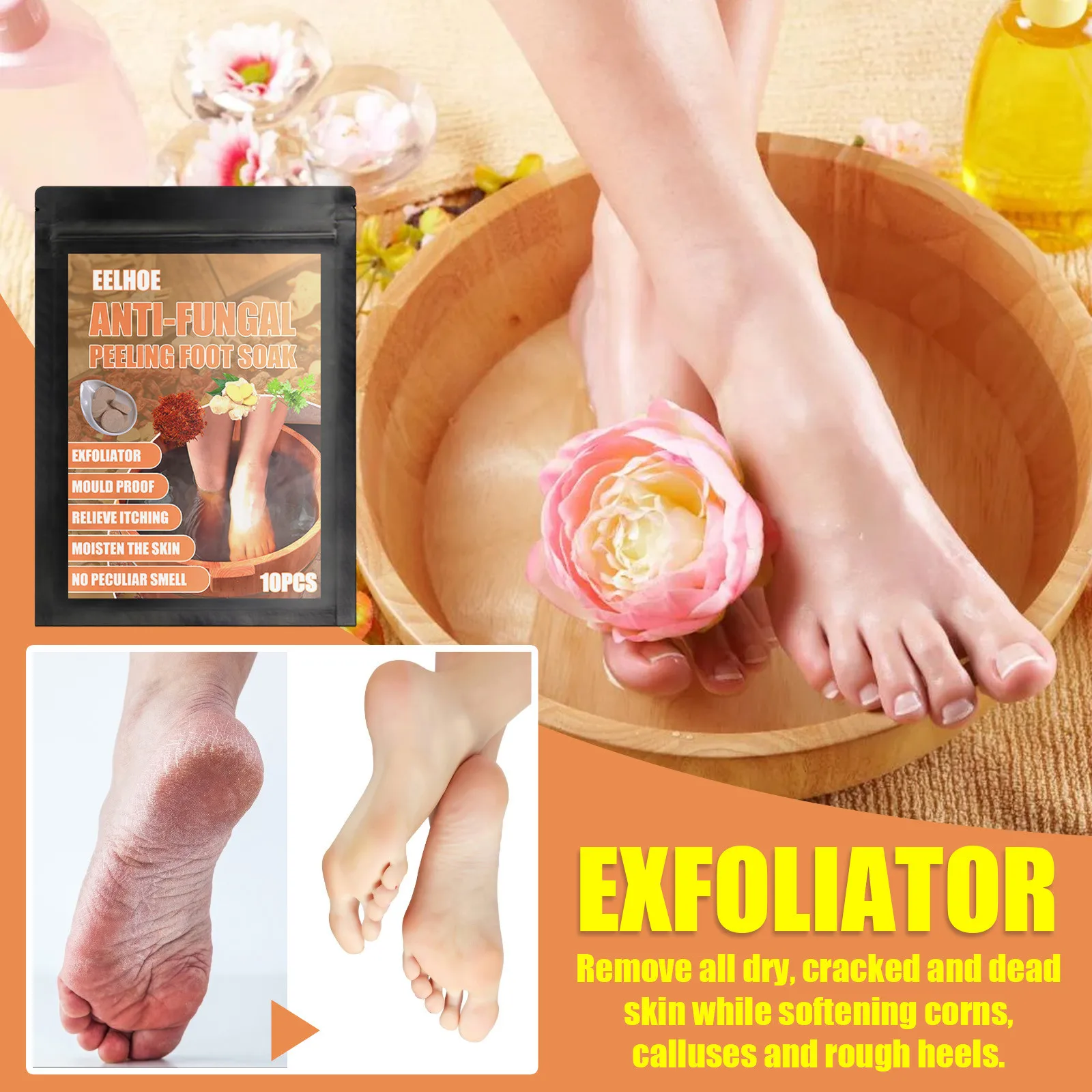 Foot Soaking Tablets Foot Care Anti fungal Peeling Foot Soaking Tablets