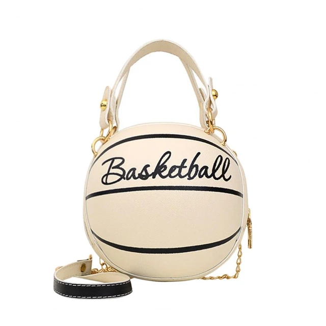 Chic Women Handbag Round Basketball Football Barrel-shaped Faux Leather  Crossbody Shoulder Bag - AliExpress