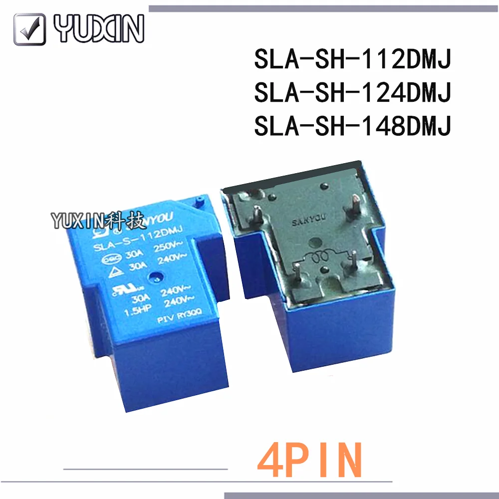 SLA 12VDC SL A / Relé, SPST NO, 12V DC, 30A / 240V AC, Pinek Száma: 4 - Foto 3