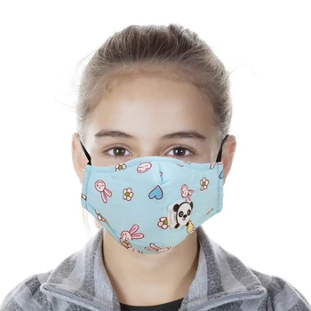 

Cartoon Kids Face Mask Professional Children Outdoor Cotton Valve Respirator Mouth Covers Replacement Filter Elements