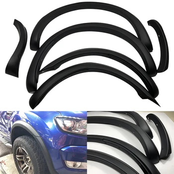 

For Ford Ranger T6 T7 2012-2016 2017 2018 Wildtrak 3 Inch Fender Flares Wheel Arch Double Cabin black