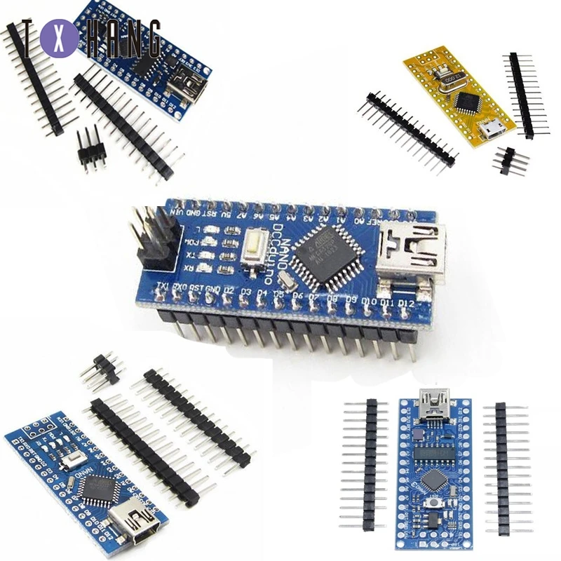 Nano V3.0 ATmega168/328 P CH340G/5 В 16 м микроконтроллер для Arduino ATF с Загрузчиком совместимый diy