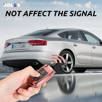 Custodia protettiva morbida in Tpu per Auto per Audi A1 A3 A4 A5 A6 A7 A8 C5 C6 Q3 Q7 S3 TT Car Styling Auto portachiavi Shell - Custodia protettiva morbida in Tpu per Auto per Audi A1 A3 A4 A5 A6 A7