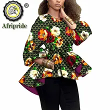 Afrikanische Kleidung für Frauen Hohe Taille Wrap Mäntel mit Gürtel Wachs Batik Reiner Baumwolle Ankara Drucken Outwear Dashiki Outwear S2024023