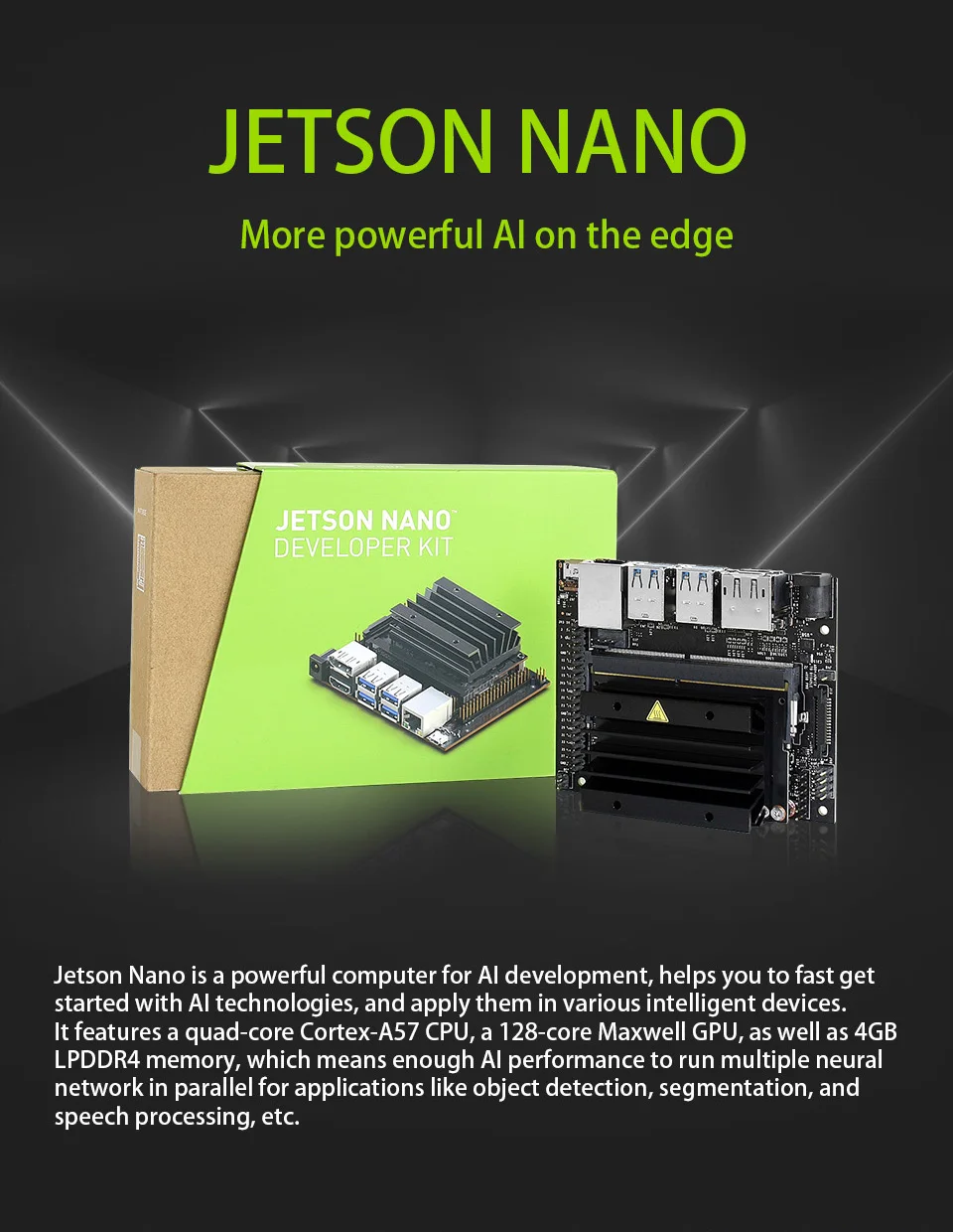 JetBot AI Kit, AI робот на базе Jetson Nano