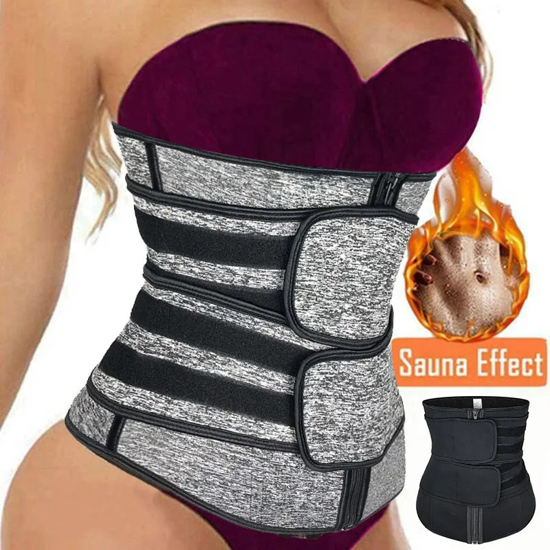 

Neoprene Sweat Sauna Waist Trimmer Belt Abdominal Trainer Corset Fat Burner Sport Girdles Tummy Body Shaper Postpartum Recovery