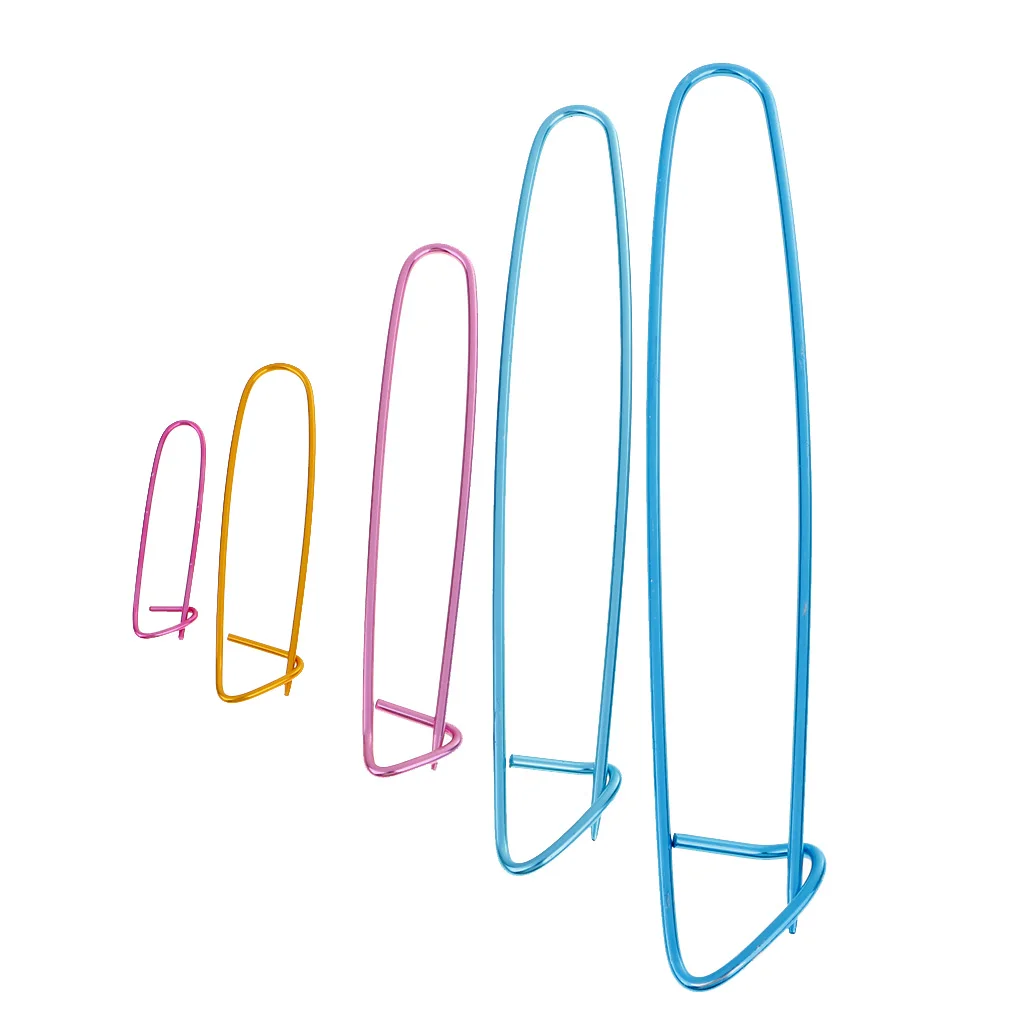 5 Pieces Knitting Crochet Hook Needles Pins Stitch Holder Craft Weaving DIY Tool
