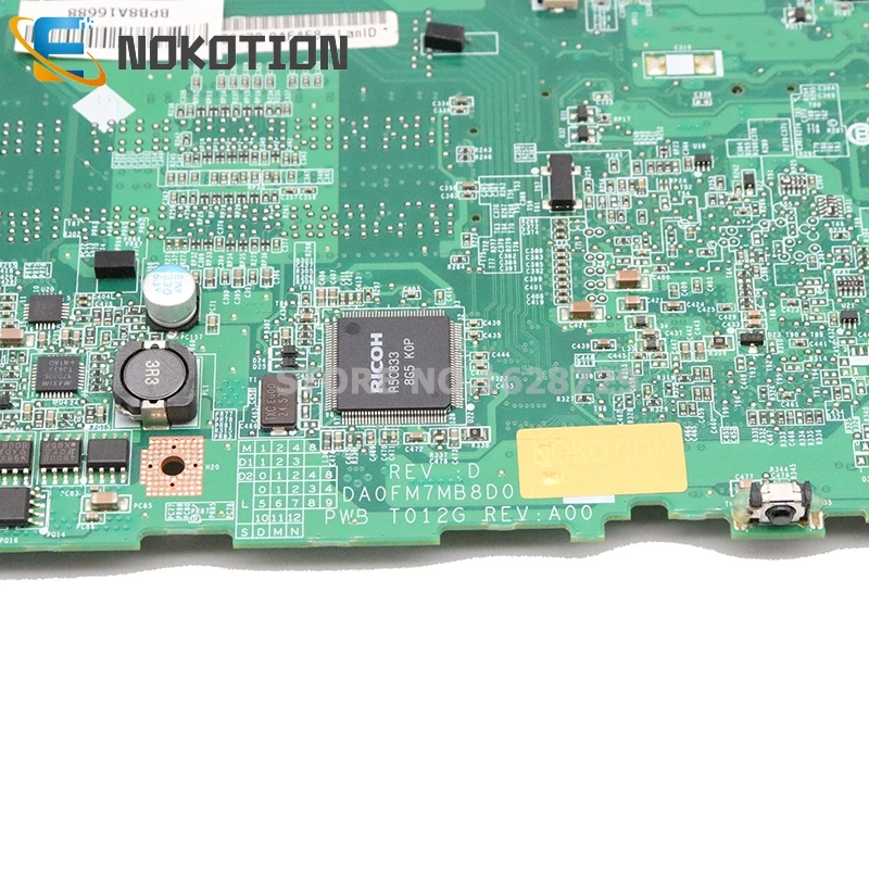 NOKOTION CN-0P171H 0P171H DA0FM7MB8D0 для Dell Studio 1537 Материнская плата ноутбука PM45 DDR2 Бесплатный процессор HD 3450 gpu