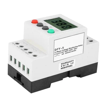 

DFY-5 LCD Under Over Volt Phase Loss Protector Relay 3 Phase Volt Monitor Relay