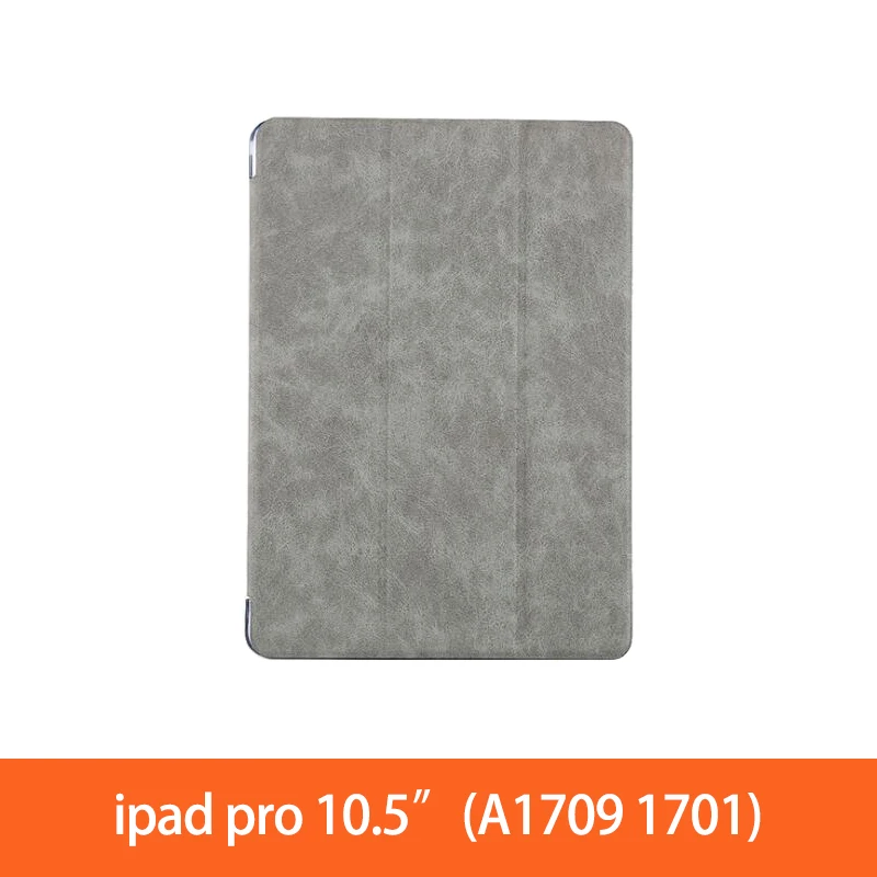 ipad pro 10.5 gray Для ipad Air 2 кожаный чехол / ipad 9," ПК Защитный чехол для ipad Pro 10,5" 12," кожаный смарт-чехол - Цвет: ipad pro 10.5 gray