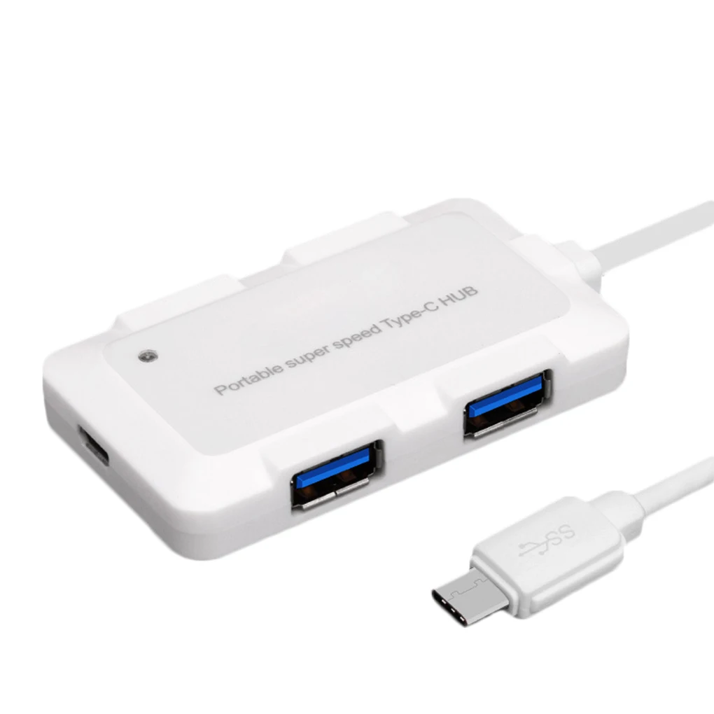 Тип c 4 порта usb-хаб USB 3,0 внешний разветвитель Замена для Macbook Pro телефон планшет ПК ноутбук Настольный