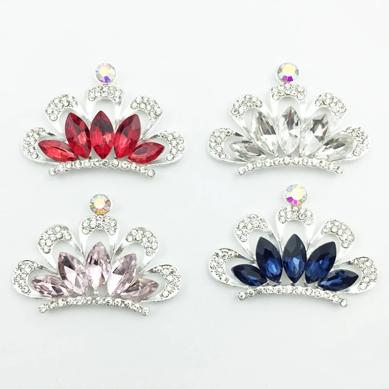 

5PC Embellishment Alloy Crown Crafts Hair Accessories Pendant Wedding Decorative For Jewelry DIY Arts Materials Craft Supplies