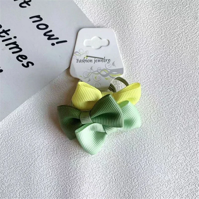 set 23 5 компл./лот модные милые Карамельный цвет BB Клип заколки дети бантом ленты заколки для волос Луки заколки для волос Веревка для девочек детские аксессуары по уходу за волосами - Цвет: set 23