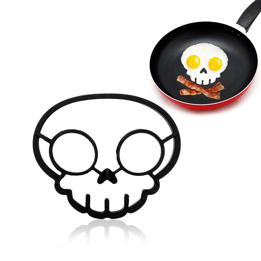 Creative Cartoon Skull Egg Mold Silicone Pancakes Omelette Device Tool Kitchen DIY Fried | Дом и сад