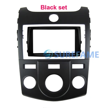

Double Din Car Trim Surround Panel for KIA Forte Cerato Manual DVD Refitting Frame Dash Mounting Kit Fascia Plate Bezel Cover
