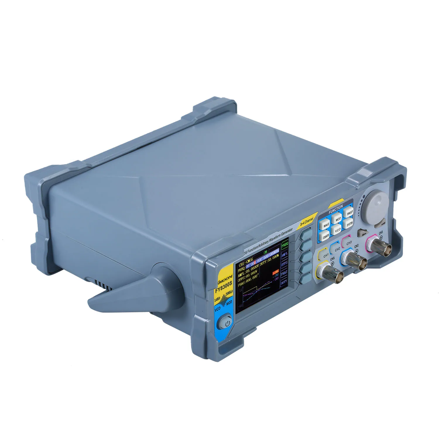 KKmoon FY8300S-60M трехканальный DDS генератор сигналов функция генератор DDS 250MSa/s генератор частоты частотомер