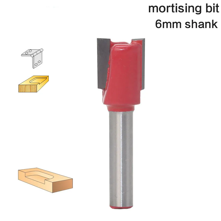 

1pcs 6mm Shank Milling Cutter Woodwork Wood Router Bit Straight Dado Router Bit Diameter Wood Cuttin For Woodworking Tools