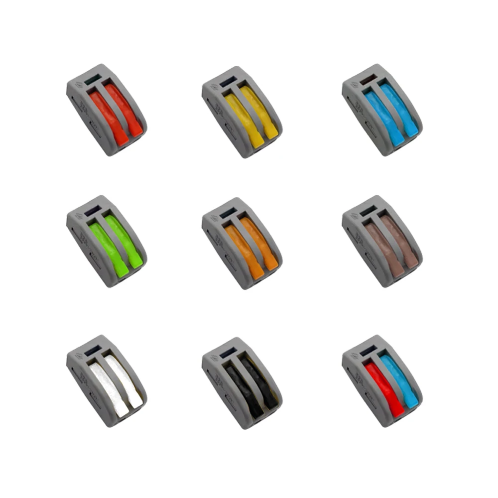 Проводной разъем 100 шт. Мини Быстрый универсальный компактный клеммный блок