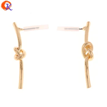 

Cordial Design 20Pair 7*39MM Jewelry Accessories/Earring Stud/Knot Shape/Zinc Alloy/DIY Earrings/Hand Made/Earring Findings