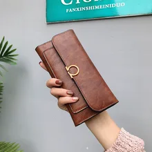 Женский кошелек длинный винтажный почтальон женский бумажник средних размеров держатель для карт кошелек для монет модные вечерние банкетные праздничные большой емкости 438