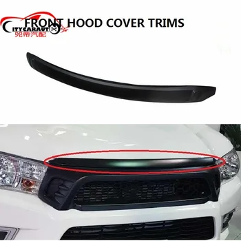 

CITYCARAUTO Front Hood Bonnet TRIMS COVER Grill Lip Molding Cover Trim Bar fit for hilux revo PICKUP CAR 2015-2017