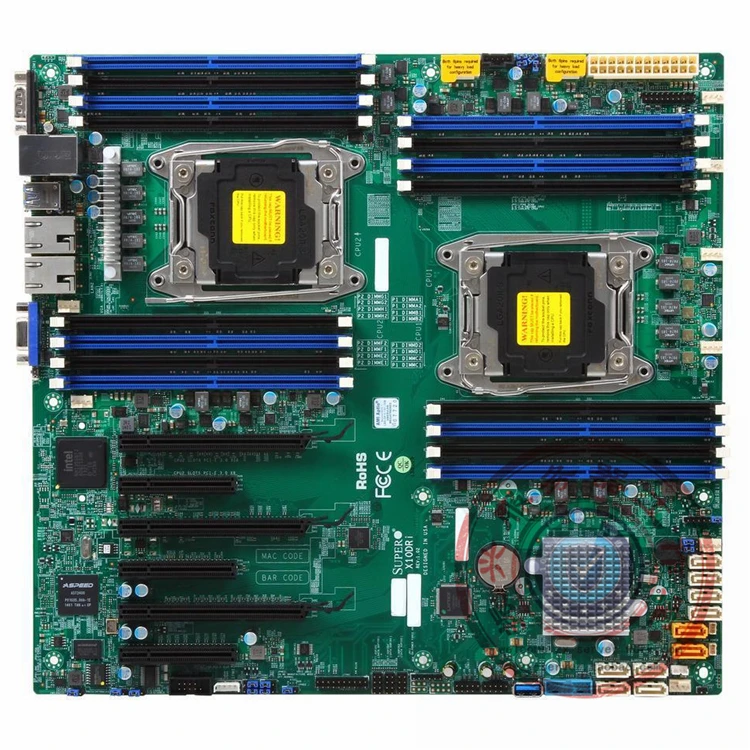 

X10DRi LGA2011 C612 server dual motherboard support remote administration support V3 V4