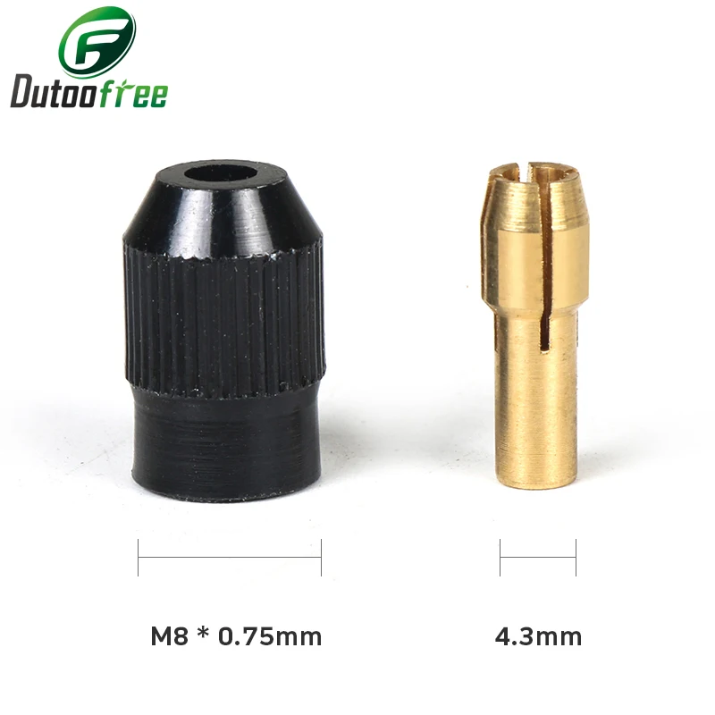11 шт.лот Мини дрель латунный цанговый патрон для Dremel вращающийся инструмент 0,5-3,2 мм латунь и Гайка для Dremel аксессуары набор (art.: 79d0c84ce) - 79d0c84ce