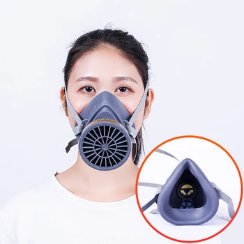 

3600 Face Gas Mask Protector Cover Dustproof Anti-spray Toxic Paint Face Shield Painting Spraying Safety Mask