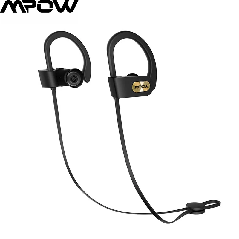 Mpow Bluetooth Earphones Waterproof HiFi Stereo Sport Headphone Wireless Earbuds With Microphone EVA Case For iPhone X 8 7