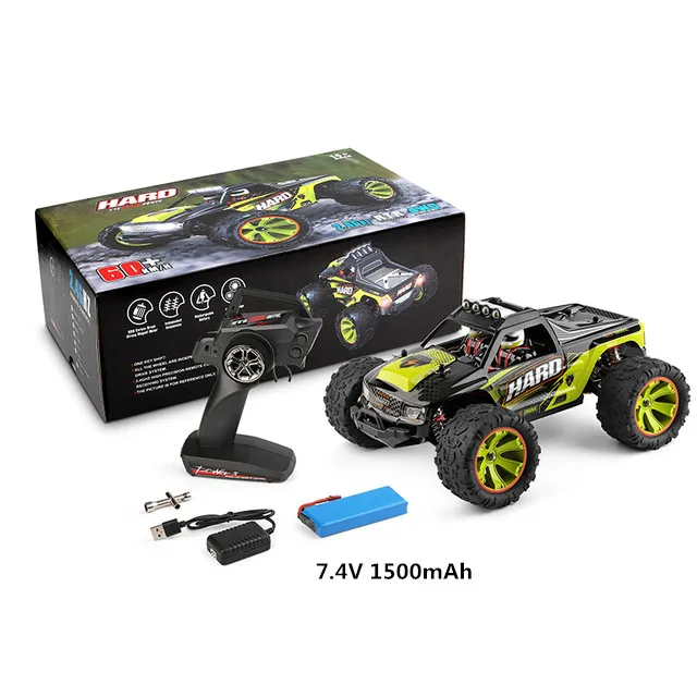 1:14 Scale Remote Control Car  4WD 50KM/H High Speed RC Truck   All Terrains Off-Road Car  Alloy Chassis For Kids And Adults
