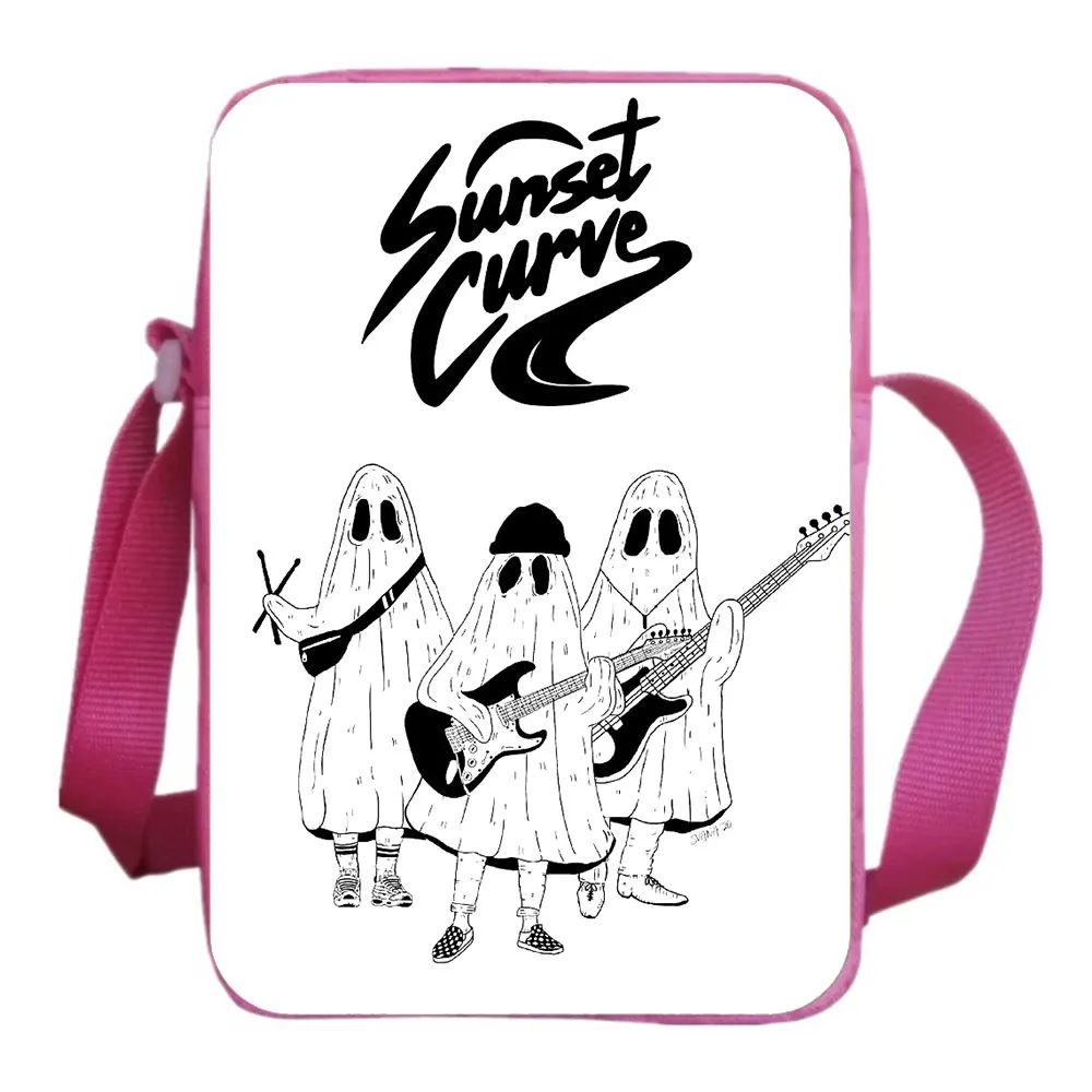 Julie And The Phantoms Messenger Bag Teenagers Cartoon Anime Messenger Bags Black Pink Backpack Student Bookbag