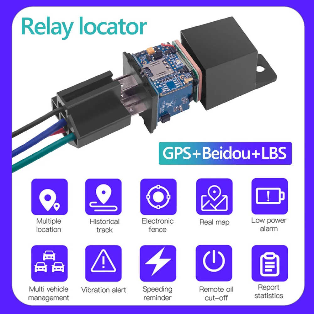 Mini GPS Tracker Car Motorcycle Anti Theft GSM Tracking Device Shock Overspeed Alert App Control Cut Off Fuel Vehicle Locato | Автомобили