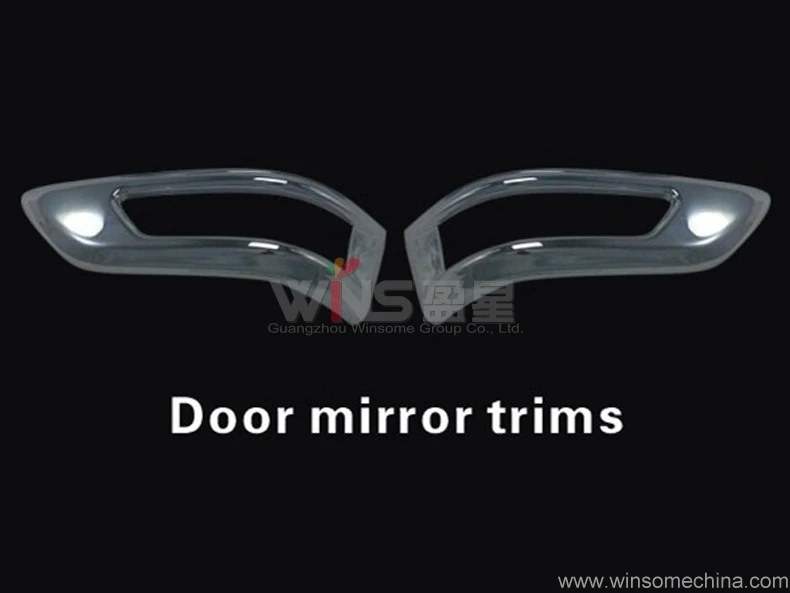 Для Toyota Fortuner SW4 2012- хромированная дверная зеркальная крышка отделка ABS автомобиль Стайлинг принадлежности для тюнинга украшения