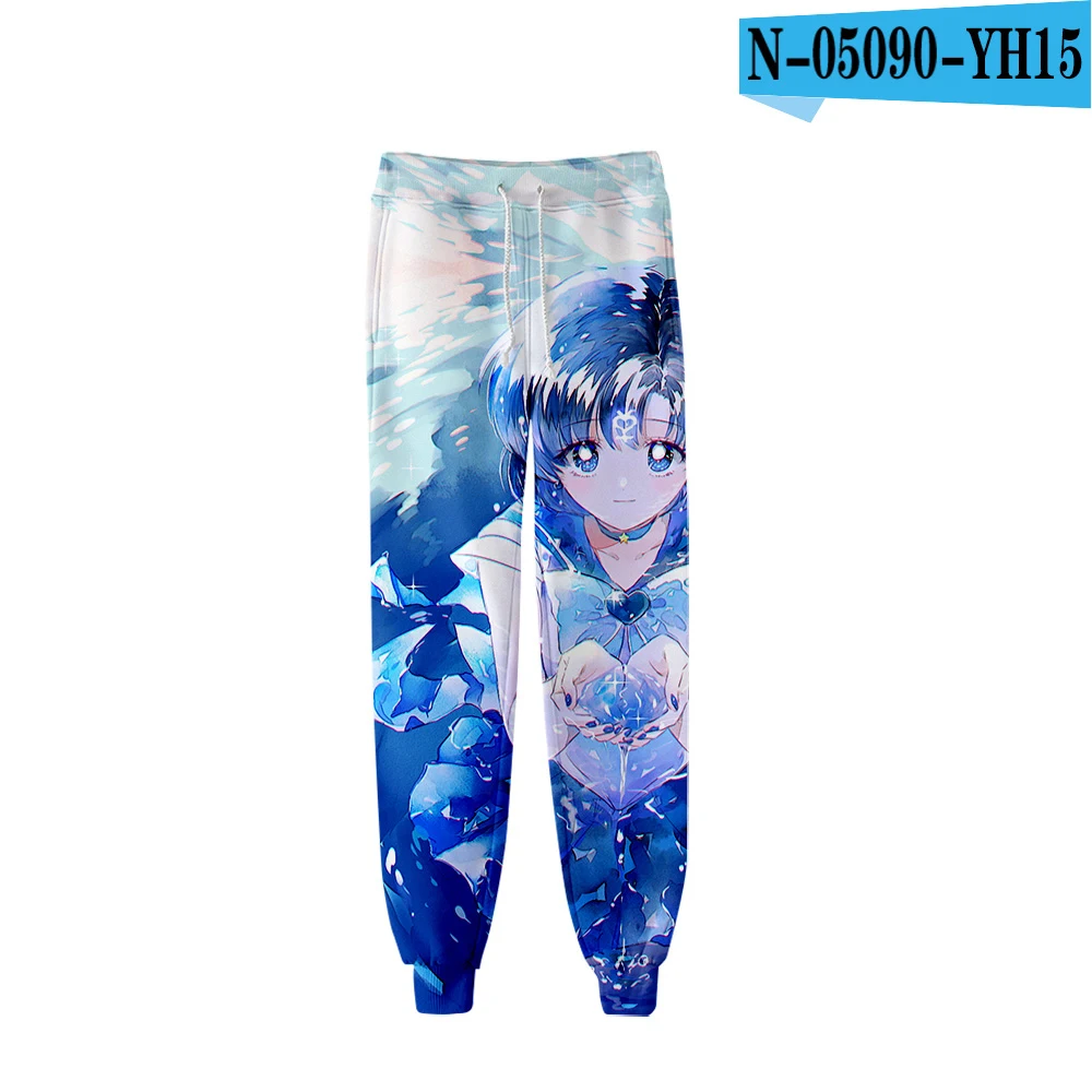3D pants Модные повседневные штаны с 3D принтом Сейлор Мун удобные осенне-зимние штаны с объемным рисунком для мужчин и женщин синие спортивные штаны для мальчиков и девочек - Цвет: 3D pants