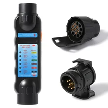 12V 7-контактный автомобильный прицеп штекер в основном прочный разъем Тесты er проводки световой сигнал цепи Тесты инструмент