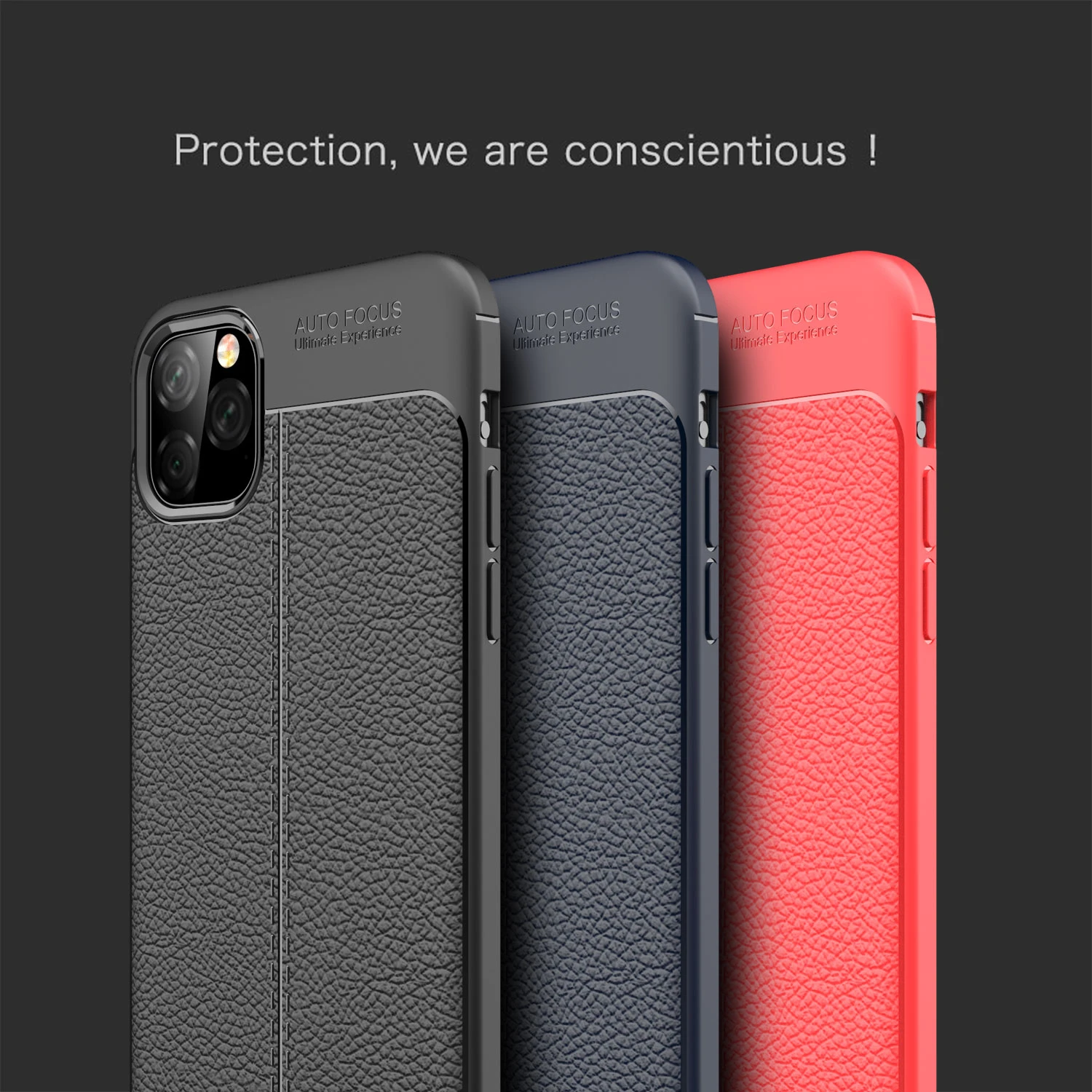 

Litchi Case For iPhone 11 11 Pro Leather Design Back Cover Soft TPU Silicon Matte Phone Shell For iPhone 11 Pro Max Coque Fundas