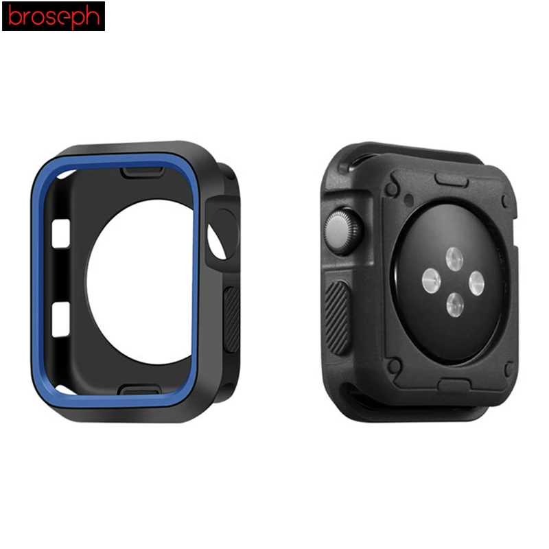 Watch Protector Bumper for Apple watch 4 Case 40mm 44mm Silicone Watch Cases Cover for Iwatch Series 3 2 1 Strap 38mm 42mm