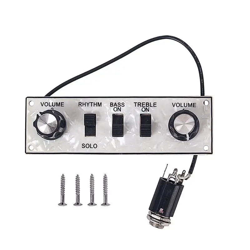 

Wired Loaded Control Plate Harness Knobs Circuit Board for Bass Guitar Accessories
