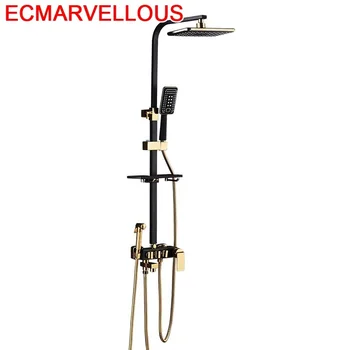 

Conjunto Colonne Black Regadera De Douchette Piscina Panel Ducha Douche Eletrico Chuveiro Do Banheiro Bathroom Shower System