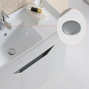 

2pcs Bathroom Bathtub Sink Plug Cover Accessories Chrome Plated Rustproof Brass Decorative Basin Kitchen Faucet Hole Stopper