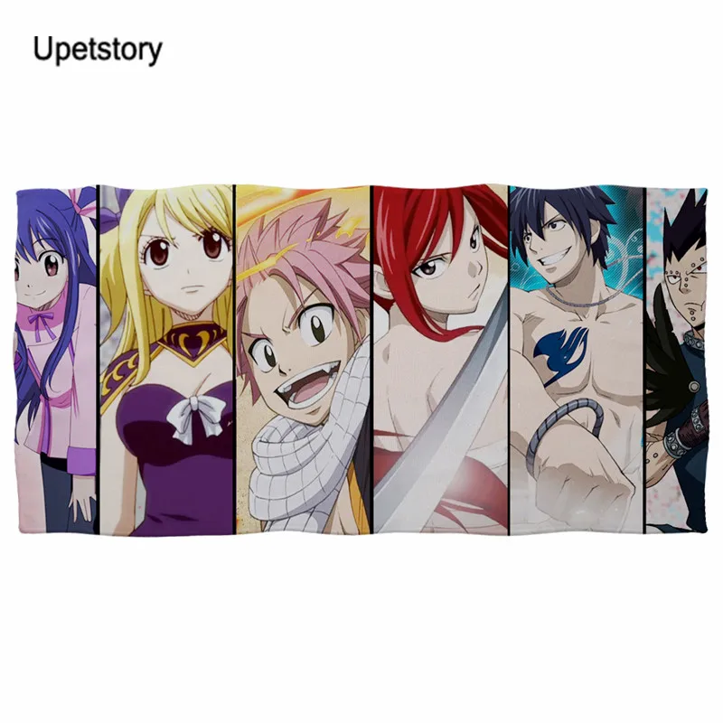 Upetstory Японии футболки с принтом из аниме FAIRY TAIL полотенце для лица рисунком/банное