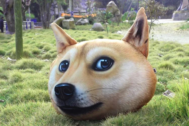 Средний 3 ddoge живой загрязнения Косплей Shiba «Лисья Секретная служба»(Inu Хаски два га забавные альтернатива Подушка для спины