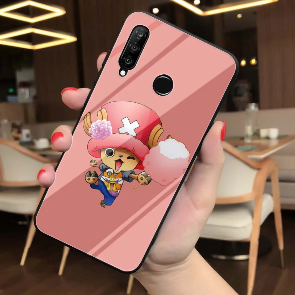 TG7 ONE PIECE Monkey D Luffy закаленное стекло мягкий чехол для Huawei Honor 8x9 mate 20 P10 P20 P30 Lite Pro P Smart Cover - Цвет: TG7