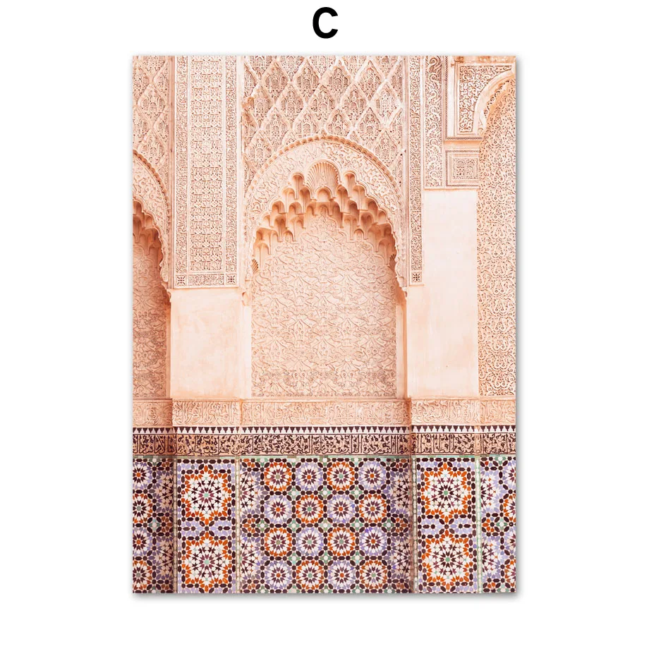 Wall-Art-Canvas-Painting-Moroccan-East-Gate-Arabic-Style-Nordic-Posters-And-Prints-Wall-Pictures-For (5)