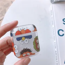 Улица Сезам применимый AirPods защитный чехол Apple беспроводная Bluetooth гарнитура посылка Air Pods зарядный чехол для ПК Жесткий